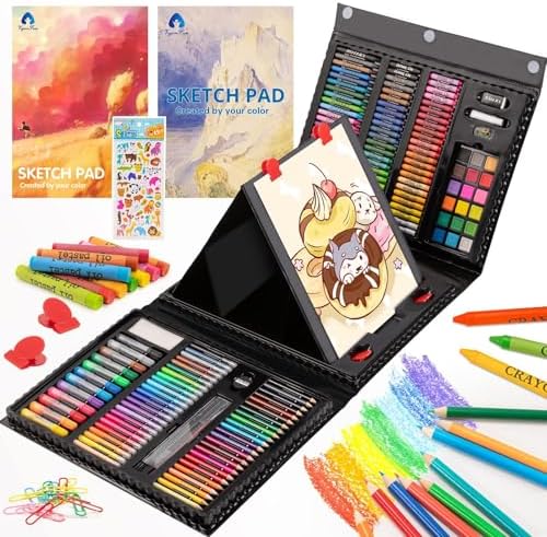 VigorFun Art Supplies 240 PCS, Art Set Crafts Drawing Kits for Kids Teens