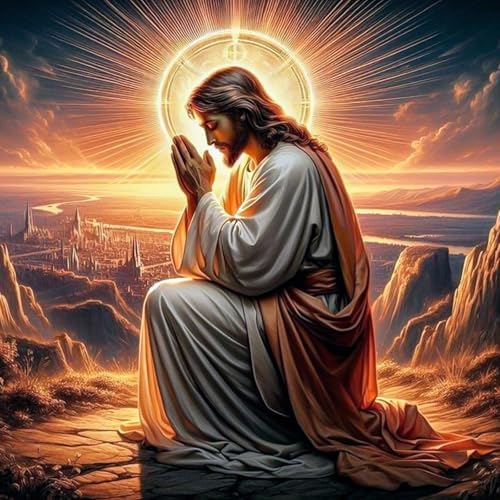 Diamond Art Kits for Adults & Beginners, Shiny Jesus Diamond Painting Kit