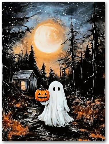 SUJINMEI Halloween Paint by Numbers Kit for Adults Without Frame 16X20 inch