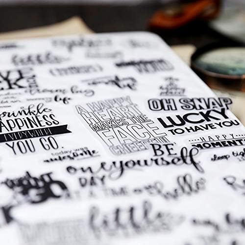 Doraking 90PCS Vintage Nice Words Sentences Sweet Happiness Stickers