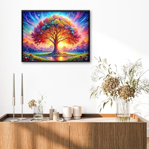 Tree of Life Diamond Art Kits for Adults Beginners 12x16 in, DIY Craft Gift