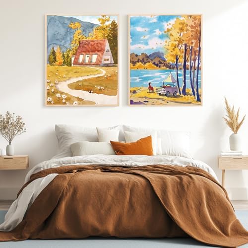3pk Blank Framed Canvas Wall Art - Premium White Canvas for DIY Art and Custom Painting-Christmas Wall Deco(16 * 20-3)