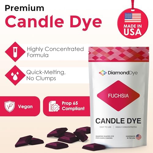 Fuchsia Candle Dye Chips, Soy & Paraffin Candle Making, 50 Pack