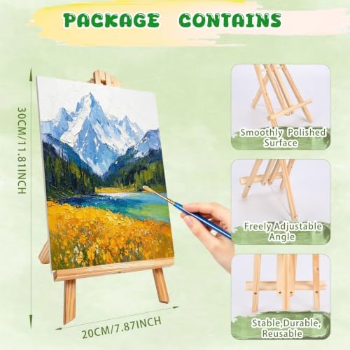 Painting Kit 2 Person Acrylic Art Set with Canvas, Easel, Brushes & Paints, DIY Creative Gift for Beginners