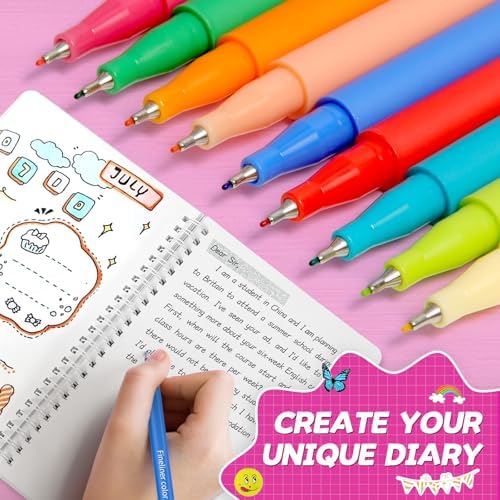 ADUSRIZ 2-Pack DIY Journal Kit for Girls, Journal Set with Stickers, Birthday Gifts for Teen Girls, Decorate Your Planner/Organizer, Journaling Arts Craft Kit, Ideal Gifts for 8-12 13 14 Year Old Girl