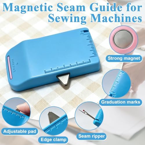 4Pcs Magnetic Seam Guide for Sewing Machine, Sewing Machine Accessories