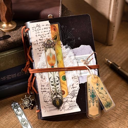 120 Pcs Vintage PET Strip Stickers for Scrapbook Journaling