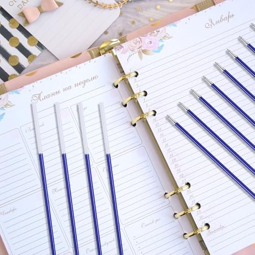 100 Pcs Ballpoint Pen Refills, Epoxy Resin Molds 0.7mm Ink Replaceable Ball Point Pen Silicone Molds Resin Casting Molds for DIY Resin Crafts Making
