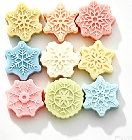 Silicone Snowflake Mold 18 Cavity, Christmas Snowflake Silicone Mold