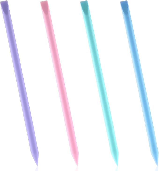 4PCS Silicone Mixing Sticks, Reusable Epoxy Resin Stir Stick Colored Mixing Sticks for Paint, Mix Resin, Arts, Crafts, Handmade Crafts, 4 Colors