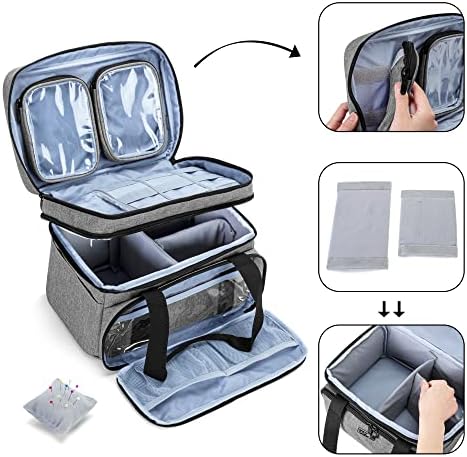 BAFASO Double Layer Sewing Accessories Organizer, Gray