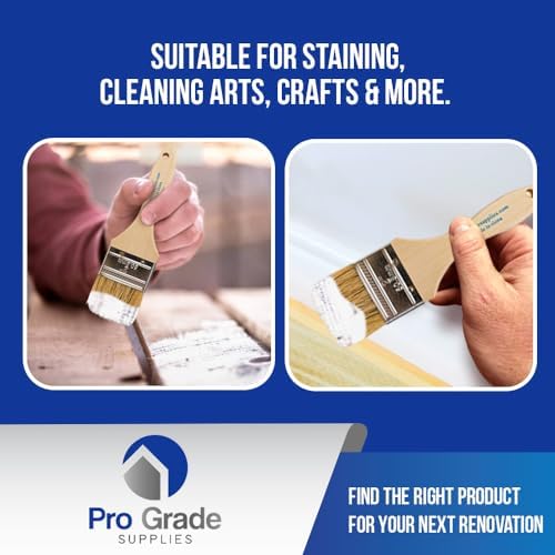 Pro Grade 2" Chip Brushes, Disposable Paint Brushes, for Paint, 12 Pack