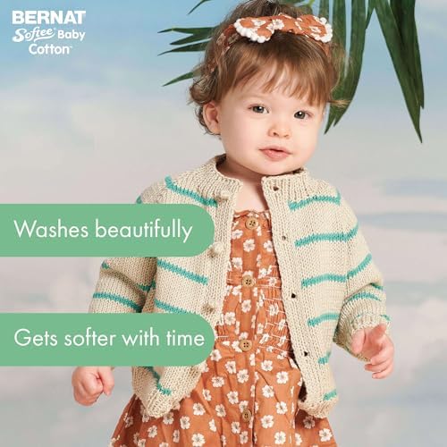 Bernat Softee Baby Cotton Yarn for Crocheting Soft, Cotton, 3-Pack