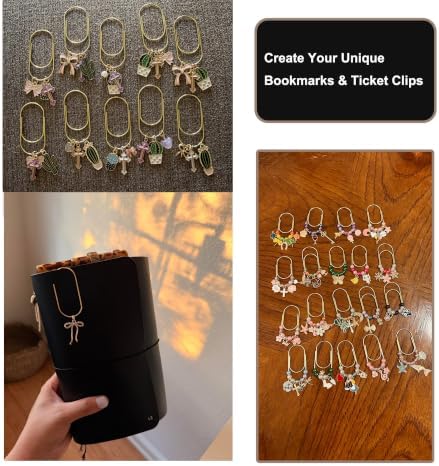 Gold Jumbo Big Paper Clips, 20pcs Oversized Gold Paperclips 50mm/2 inch Non Skid Smooth Finish Steel Wire Office Supply Accessories