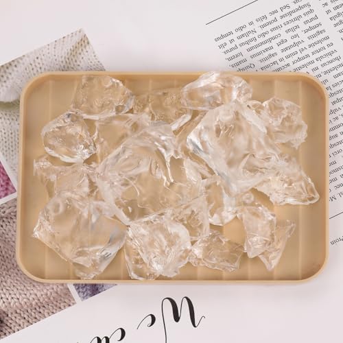 Blingfun Clear Wax for Candle Making-DIY Aromatherapy Candle Making Gel raw Materials, can add Dried Flowers/Fragrance, smokeless Safe Candle Materials, Birthday Christmas Gift Decoration (Purple)