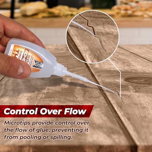 4 Pk X 1.76 Oz. (50g) CA Glue - Thin Cyanoacrylate Based Super Glue for Woodworking - Model Car Adhesive, Strong Bonds in Model Airplane, Wood Projects. Fast Drying, Instant Wood Bond