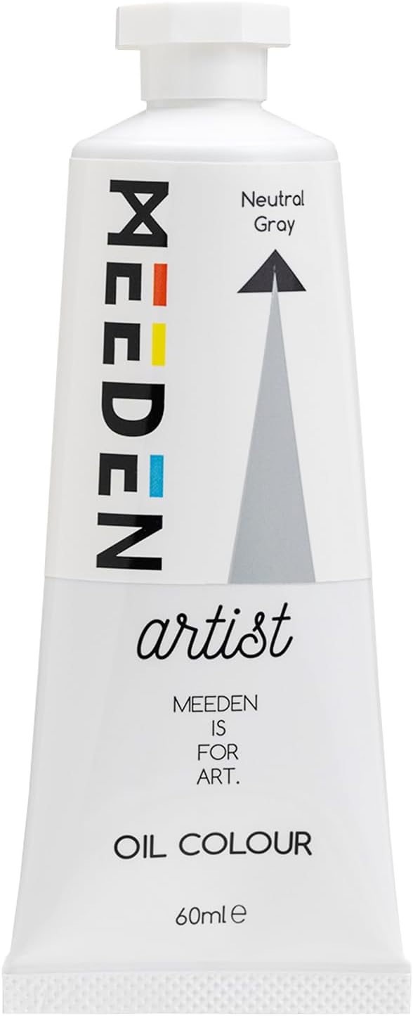 MEEDEN Artist Grade Oil Paint: Neutral Gray - 60ml/2oz Tube | Professional Art Paints and Supplies for Canvas Painting