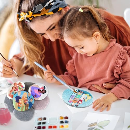 River Rocks for Painting 25 Pcs Large 3.5-5 Inch Flat Smooth Painting Stones Craft Rock to Paint for Kids Crafts Painting Bulk