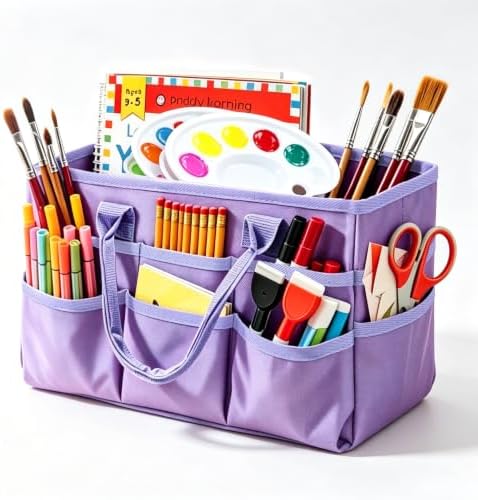 Craft Organizer Tote Bag, Art Supply Organizer Bag for Art Supplies