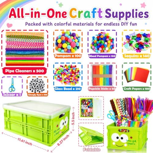 FUNZBO Arts and Crafts Supplies for Kids -Back to School Supplies Kits