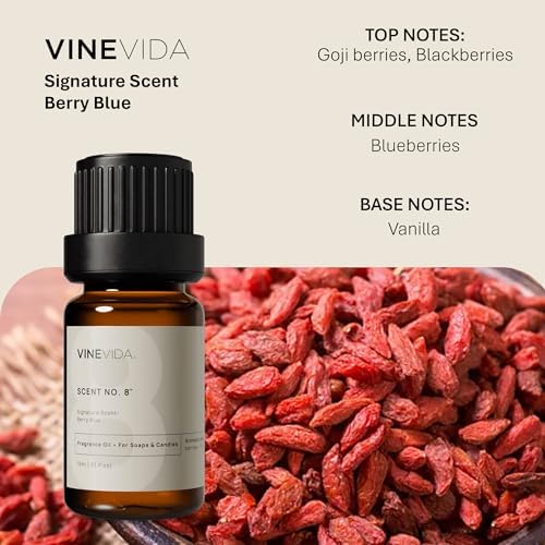 VINEVIDA [0.33oz] Scent No.8 Fragrance Oil for Candle Making and Soap Making - Premium Candle Scents for Soy Candles
