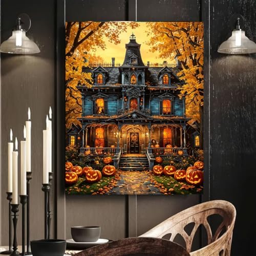 Arttoplus Halloween Paint by Numbers Kit for Adults Beginner 16x20 inch