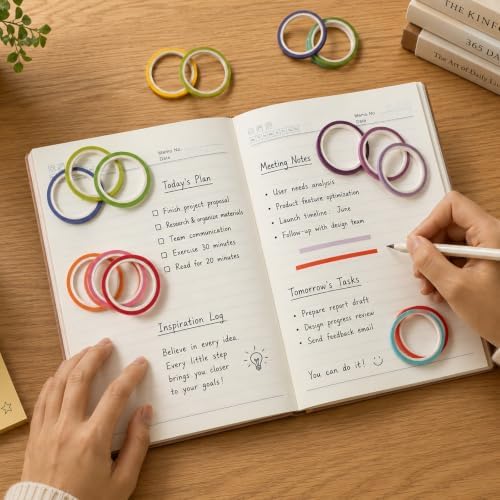 20 Rolls Rainbow Washi Tape Slim, Colorful Washi Tape Set 16.4ft