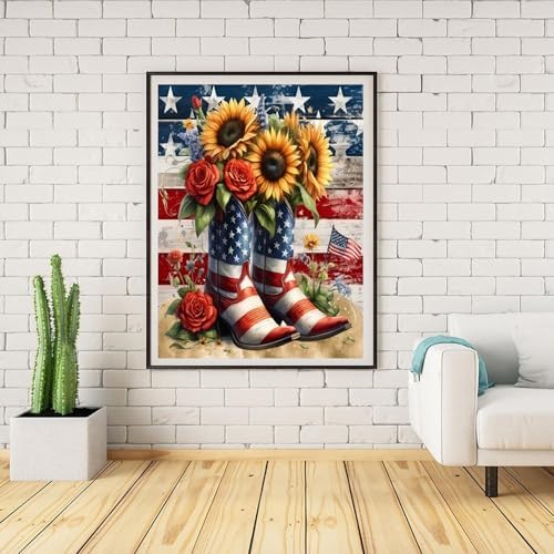 Lophomie Diamond Art Kits for Adults Western Diamond Painting Kits 12x16 in