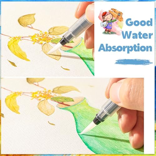35 Sheets Watercolor Paper Pad 9x12 Inch, 140 Lb Cold Press, Spiral