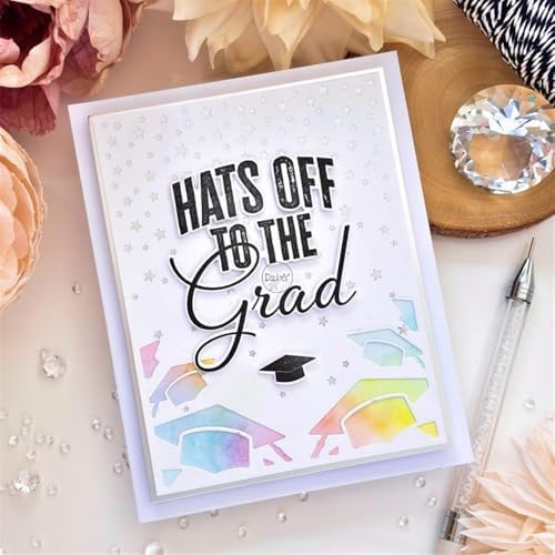 Graduation Season Hollow Hat Lace Metal Cutting Dies for Card Making