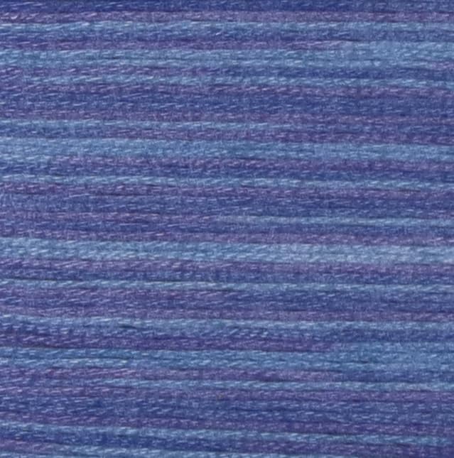 KCS Big skeins of 25 Meters Size 25 Color Variegated Cross Stitch Stranded Threads,6 skeins,4220