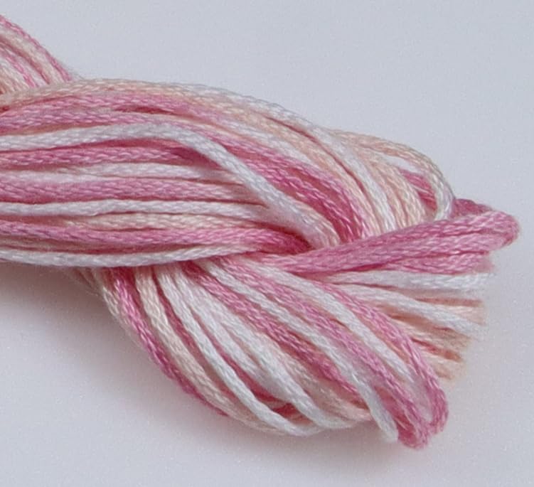 KCS Big skeins of 25 Meters Size 25 Color Variegated Cross Stitch Stranded Threads,6 skeins,4170