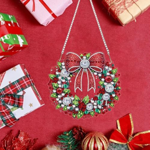 Christmas Hanging Diamond Art Kits for Adult DIY Diamond Painting Kit