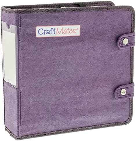 Craft Mates Double-Sided Case, 8 Organizers, Locking Compartments, Clear