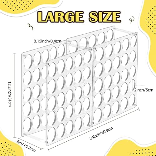 Vinyl Storage Rack 50-Holes Acrylic Vinyl Roll Holder Craft Storage Organizer for Craft Room