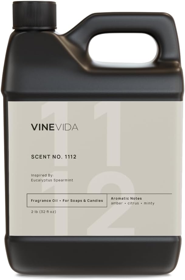 VINEVIDA [32oz] Eucalyptus Spearmint Fragrance Oil for Candle Making and Soap Making - Premium Candle Scents for Soy Candles