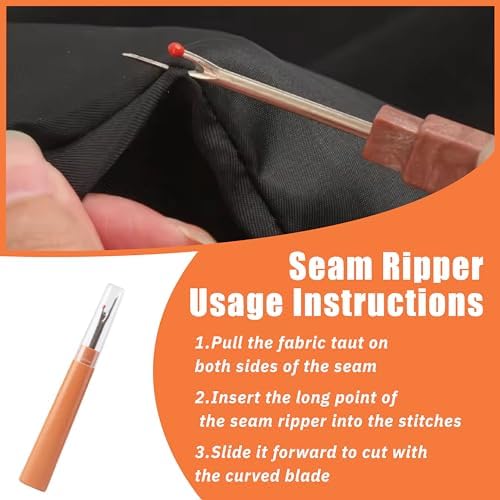 42 Pcs Sewing Tool Set, Big Eye Steel Sewing Needle Kit, Includes Needles, Threader, Ripper, Tape Measure & More, Complete Hand Sewing Set for Beginners, Craft Enthusiasts & Daily Use