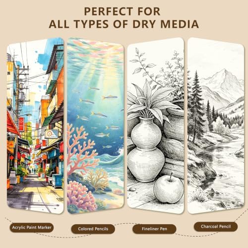 Hardcover Pocket Sketchbook, 3.5" x 5.4" Mini Small Travel Drawing Journal, 92lb/150gsm Heavyweight Paper, 120 Pages Blank Sketch Book for Adults Artists Mixed Media, Ideal Gift,Orange
