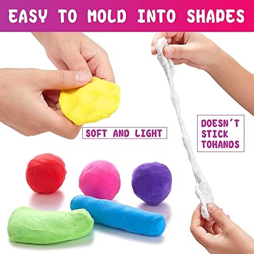Air Dry Clay Kit for Kids – 36 Colors Non-Toxic Soft Modeling Clay Set