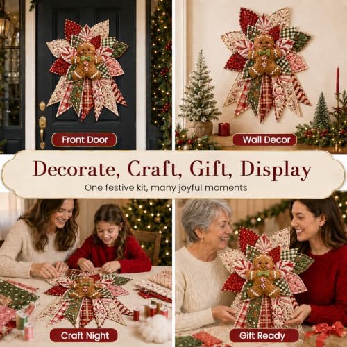 Daily Partner Quilted Christmas Door Hanging DIY Sewing Kit (F)