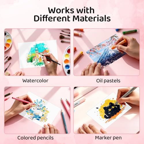 94 Sheets Watercolor Paper 4x6, 140lb/300gsm Cold Press Watercolor Paper