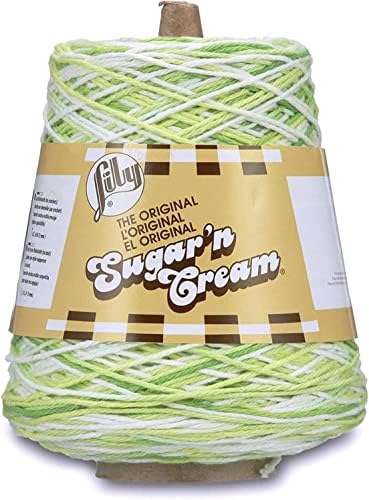 Lily Sugar'n Cream Cone Cotton Yarn for Dishcloths, Key Lime Pie