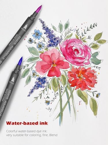 KEMYR Markers for Adult Coloring Books No Bleeding,80 Colors by Number