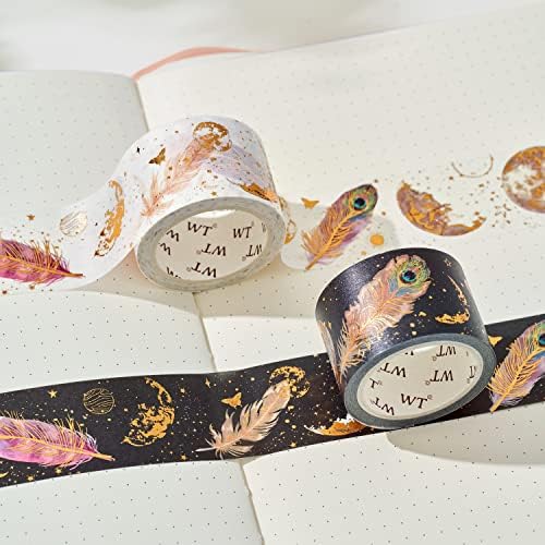 WT Dream Catcher Washi Tape Set, Tape for Scrapbooking, Planners, Junk Journal or Bible Study, Colorful Artist Decorative Craft Tape, Cute Artist Tape (2 Rolls, Each 16.4FT)