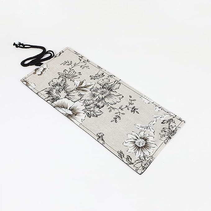 DIYOMR 24/36/72 Slots Pencil Wrap Pencil Rolls, Artist Colored Pencils Roll Up Bag Short Brushes Pouch Case Pencils Organizer for Drawing Coloring and Sketching,No Pencils (Peony Flower, 24slots)
