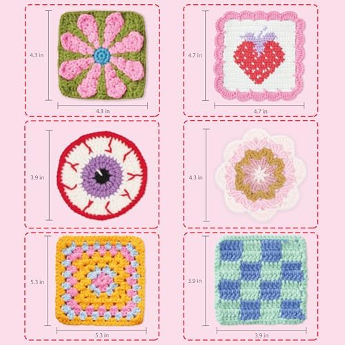 HOUSE CREATIVITY Crochet Kit for Beginners Adults - Complete Set with 20 Colors Yarn, Video Tutorials, Hooks | Learn to Crochet DIY Craft Kit for Women & Adults