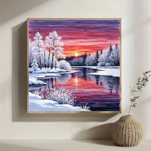 Lophomie Diamond Art Kits for Adults, 5D Diamond Painting Kits 14x14 in