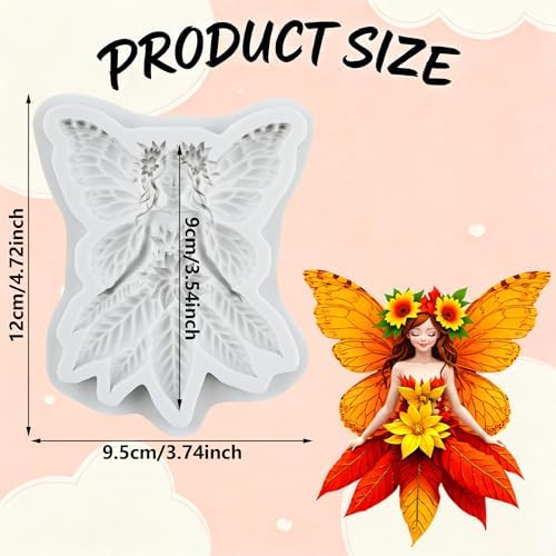 Flower Fairy Polymer Clay Molds Butterfly Fairy Silicone Mold