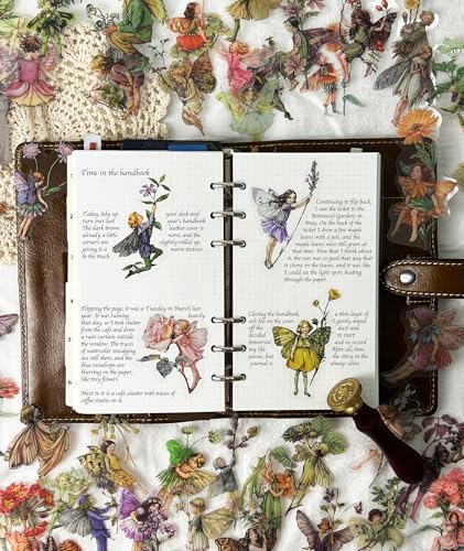 Flower Eves Stickers Pack 80PCS, Aesthetic Decals Vinyl Waterproof Retro Vintage Forest Stickers for Adults Teens Journal, Water Bottles, Scrapbooking, Card Making, Laptop, Notebook, Calendars