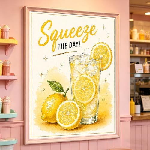 Lemon Diamond Art Kits for Adults, Squeeze The Day Diamond Painting Kit